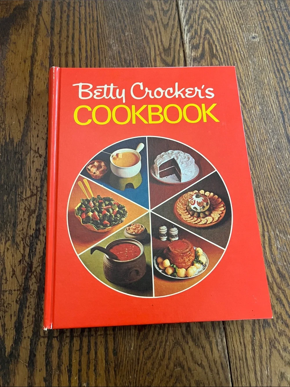 Betty Crocker vintage cook book- Red Cover with Yellow Title and Multicolor